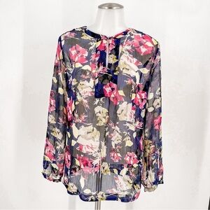 Liz Claiborne petite floral blouse